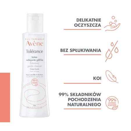 Avene Tolerance, Gel-Reinigungslotion für Gesicht und Augen, empfindliche und reaktive Haut, 200 ml