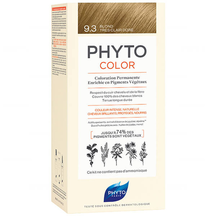 Acquista Phyto Phytocolor 9.3, colore per capelli, biondo dorato molto chiaro Phyto Phytocolor 9.3, colore per capelli, biondo dorato molto chiaro