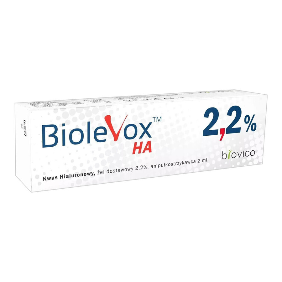Boutique Biolevox HA 2,2%, 2 ml x 1 seringue ampoule Biolevox HA 2,2%, 2 ml x 1 seringue ampoule