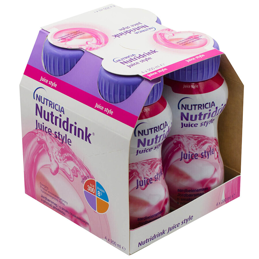 Shop Nutridrink Juice Style, Erdbeergeschmack, 4 x 200 ml Nutridrink Juice Style, Erdbeergeschmack, 4 x 200 ml
