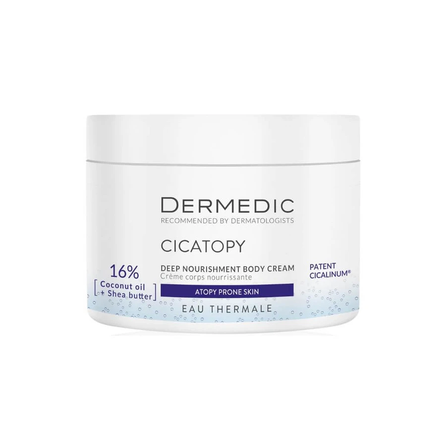 Dermedic Cicatopy, intensiv rückfettendes Körperpräparat, trockene und atopische Haut, 225 ml