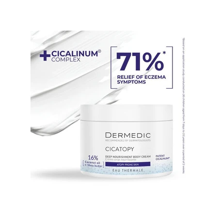 Dermedic Cicatopy, intensiv rückfettendes Körperpräparat, trockene und atopische Haut, 225 ml