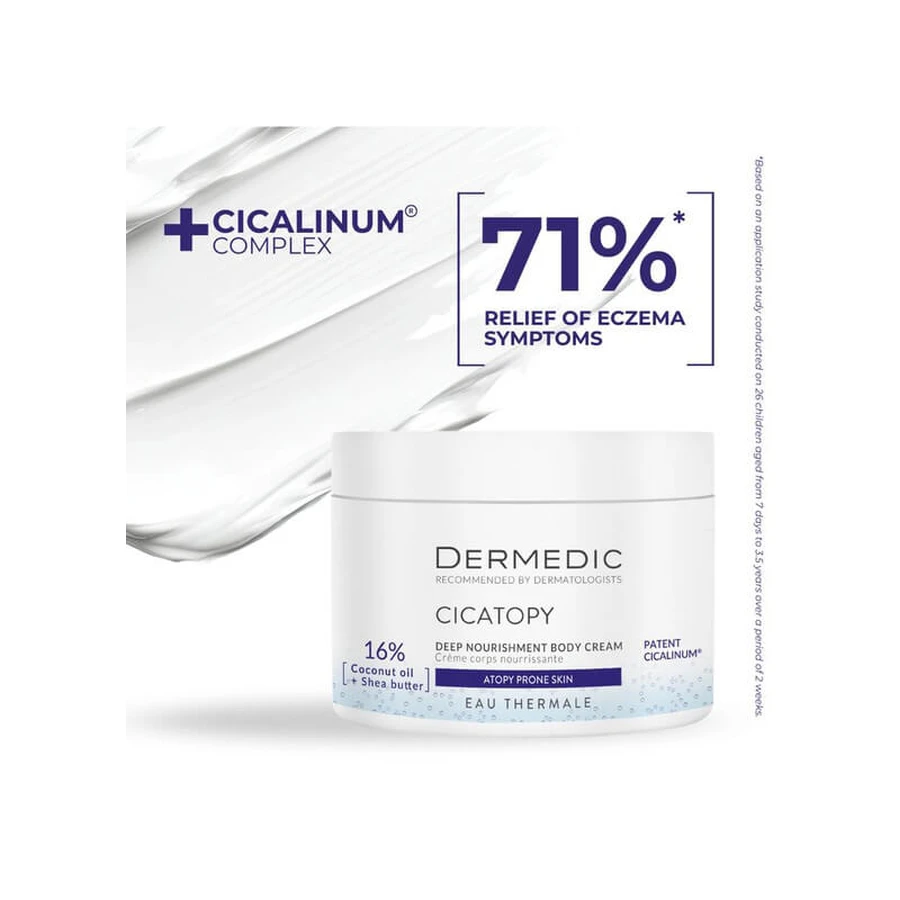 Dermedic Cicatopy, intensiv rückfettendes Körperpräparat, trockene und atopische Haut, 225 ml
