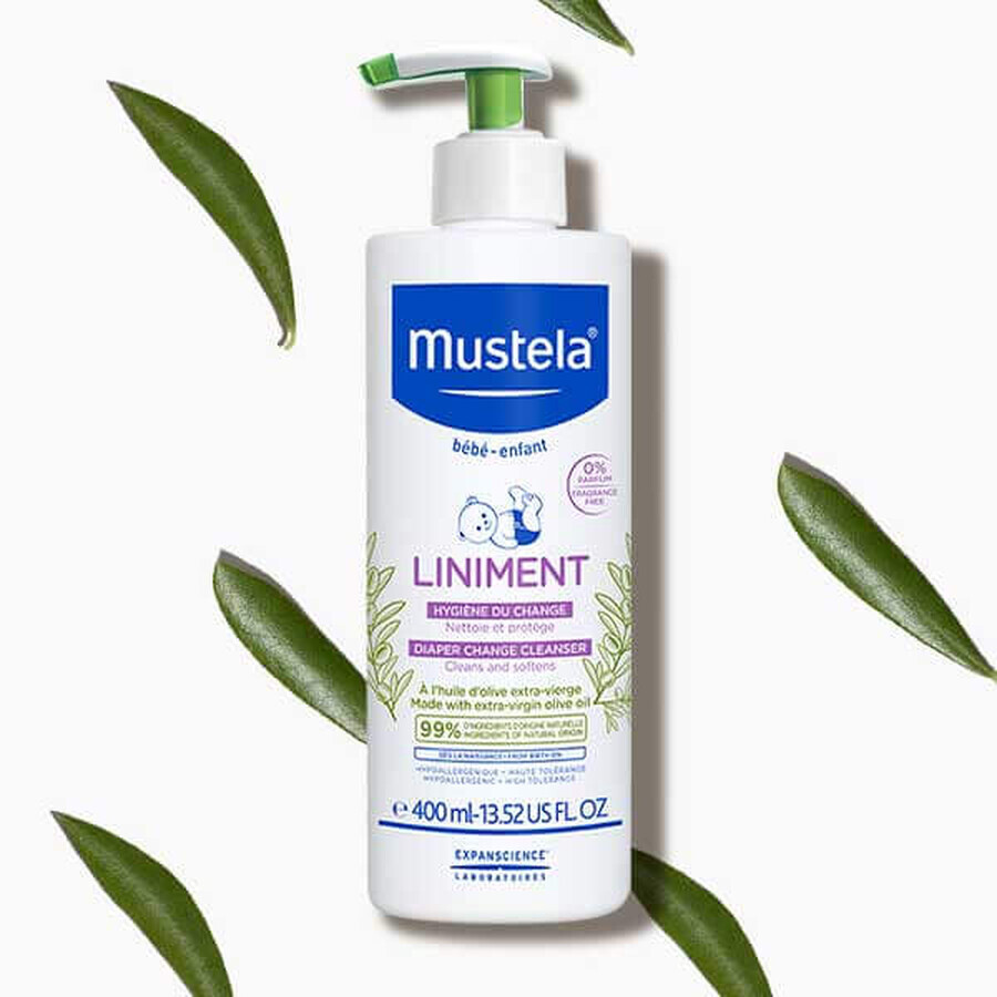 Mustela Bebe Enfant Liniment, cleaning emulsion for the diaper area, from birth, 750 ml