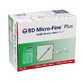 BD Micro-Fine Plus, insulin syringe, 1 ml, U-40, with 30G needle, 0.3 x 8 mm, 100 pieces