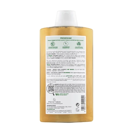 Klorane, champú capilar de mango, 400 ml