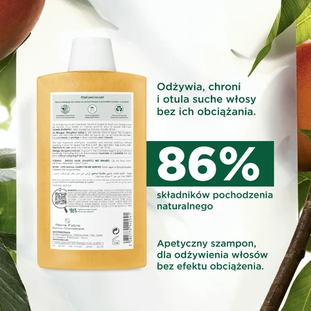 Klorane, champú capilar de mango, 400 ml