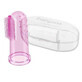 BabyOno, Fingerb&#252;rste f&#252;r erste Z&#228;hne, Silikon, rosa, 723/03, 1 St&#252;ck