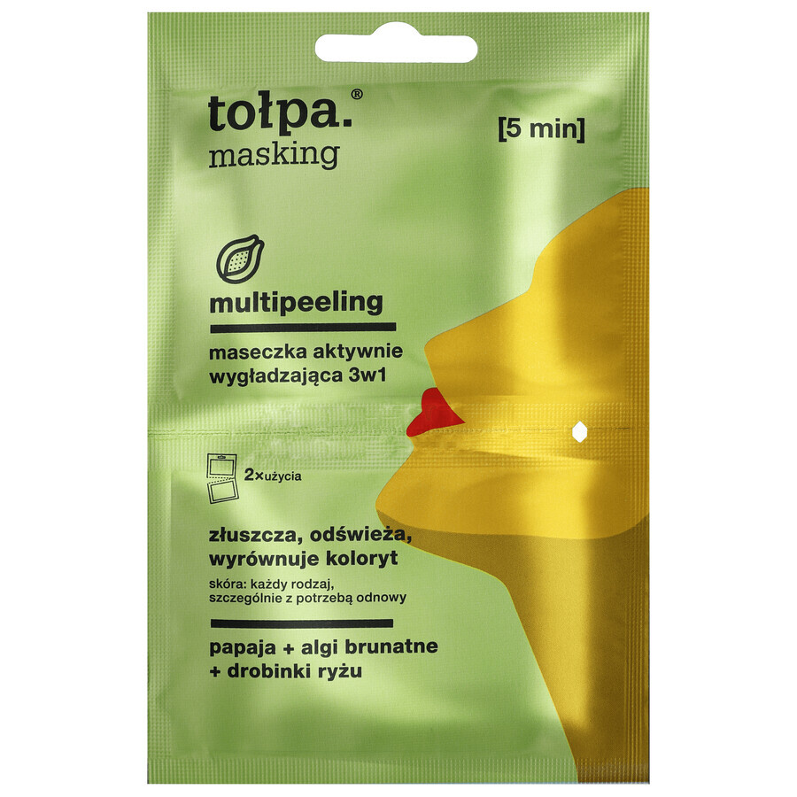Cumpără Tolpa Mascare, multipeeling, mască de netezire activă 3în1, 2 x 5 ml Tolpa Mascare, multipeeling, mască de netezire activă 3în1, 2 x 5 ml