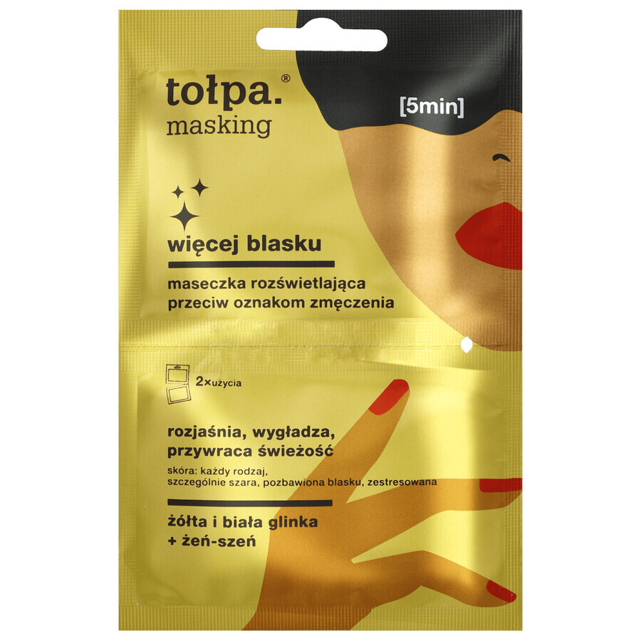Buy Tolpa Masking, More Radiance, Brightening Mask Against Signs of Fatigue, 2 x 5 ml Tolpa Masking, More Radiance, Brightening Mask Against Signs of Fatigue, 2 x 5 ml