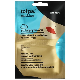 Tolpa Masking, omhullende cocon, ultra-hydraterend masker voor gezicht en hals, 2 x 5 ml