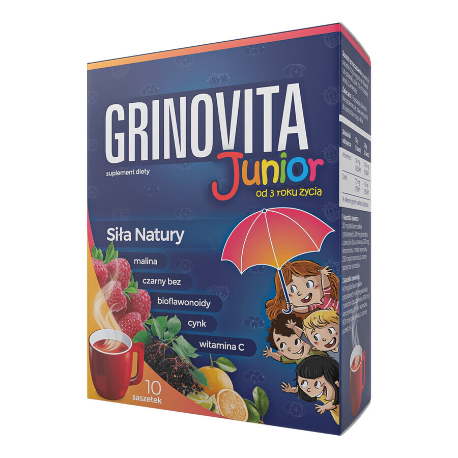 Grinovita Junior, for children from 3 years old, 10 sachets