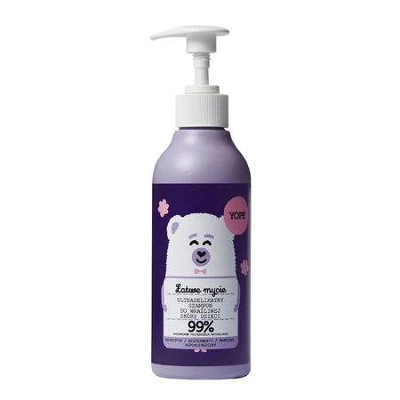 Yope Easy Wash, champú ultrasuave para cuero cabelludo sensible, para niños mayores de 3 años, 300 ml