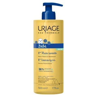 Uriage Bebe 1º, aceite limpiador protector para baños infantiles, 500 ml
