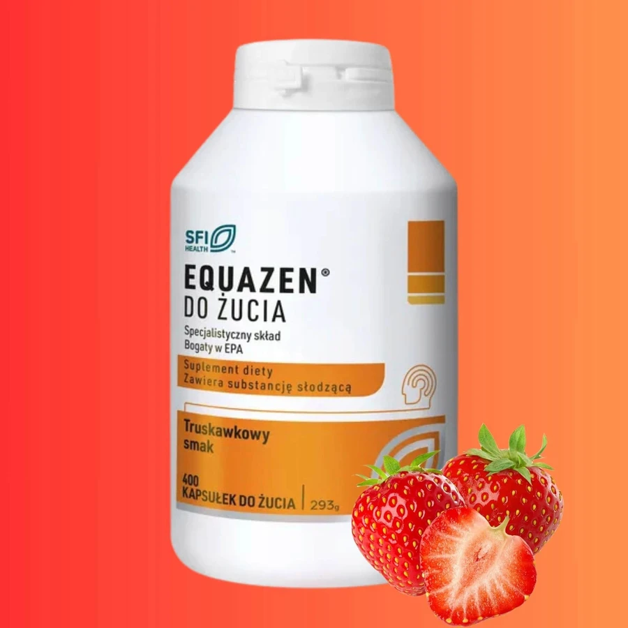 Equazen, aardbeiensmaak, 240 kauwtabletten