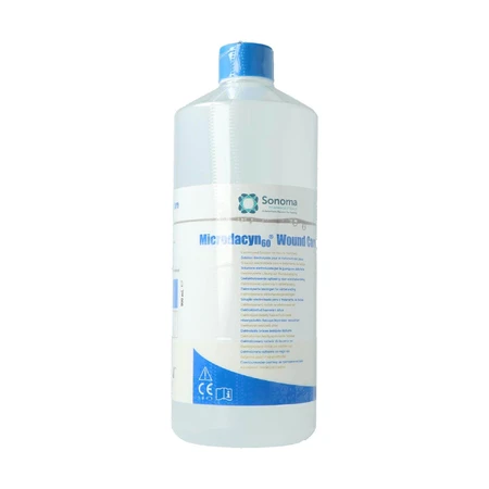 Microdacyn 60 Wound Care, solución electrolizada para el cuidado de heridas, 990 ml