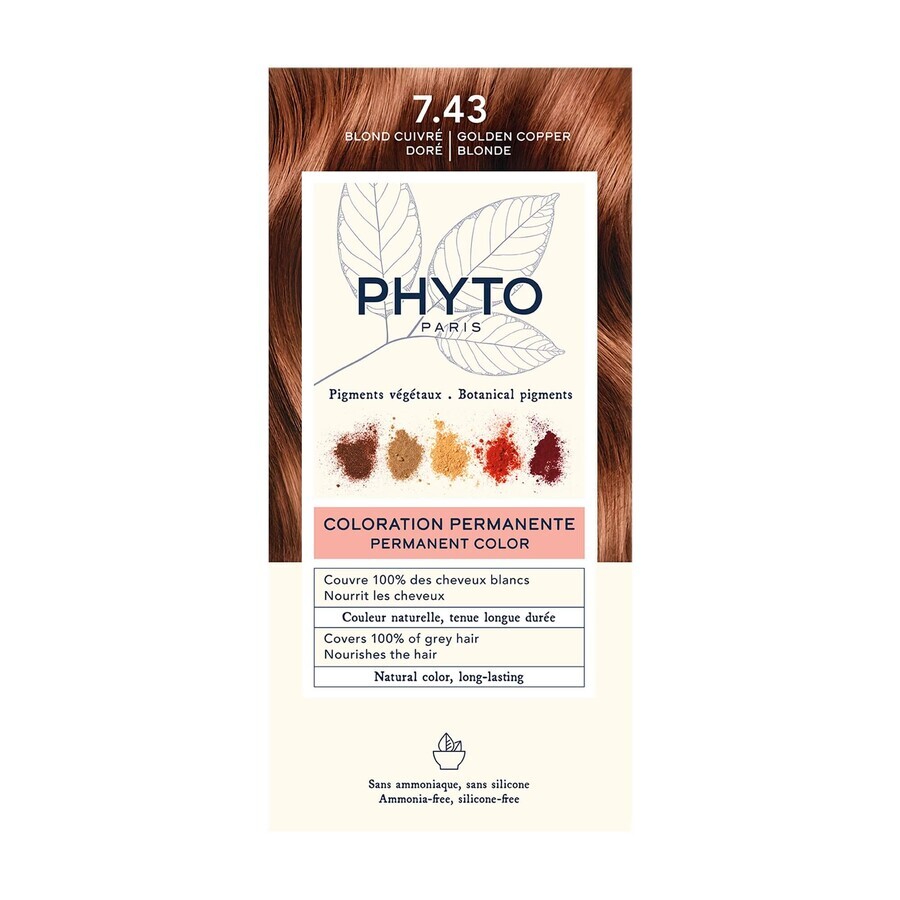 Shop Phyto Color, Haarfärbemittel, 7,43 Kupfergold, 1 Stück Phyto Color, Haarfärbemittel, 7,43 Kupfergold, 1 Stück