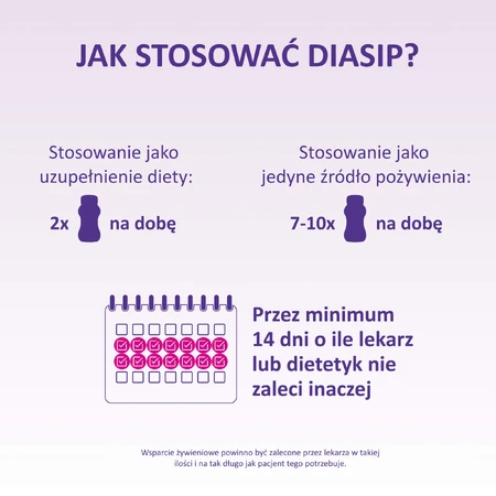 Diasip, nutritional preparation for diabetics, vanilla flavor, 4 x 200 ml