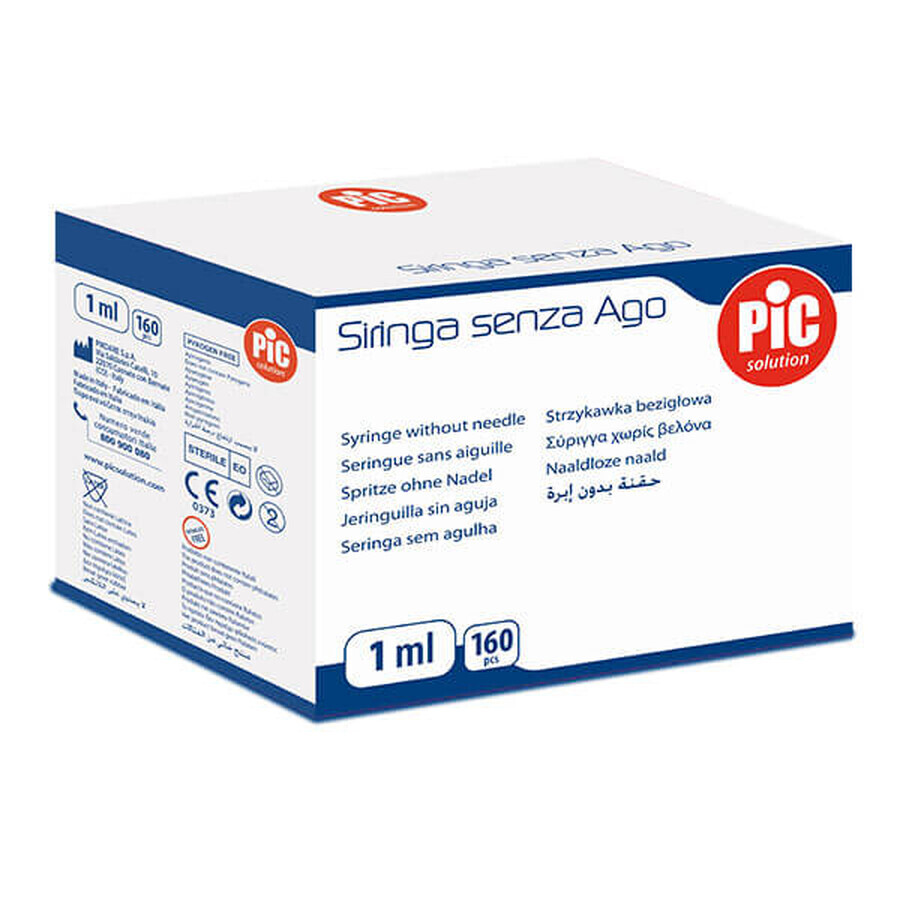 Cumpără Soluție Pic, seringi fără ac, centrale, 1 ml x 160 bucăți Soluție Pic, seringi fără ac, centrale, 1 ml x 160 bucăți