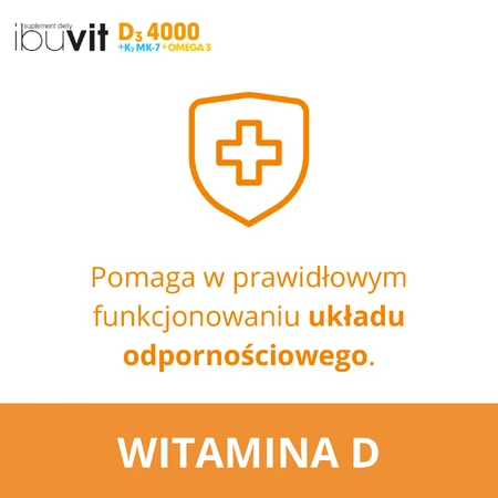 Ibuvit D3 4000 + K2 MK-7 Omega 3, 30 Weichkapseln