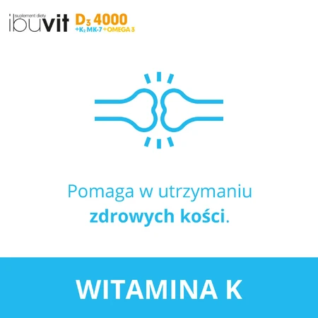 Ibuvit D3 4000 + K2 MK-7 Omega 3, 30 Weichkapseln
