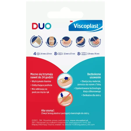 Viscoplast Duo, venda elástica, impermeable, 8 piezas