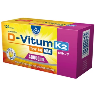 D-Vitum Forte Max 4000 UI. K2 MK-7, 120 cápsulas EMBALAJE PERDIDO