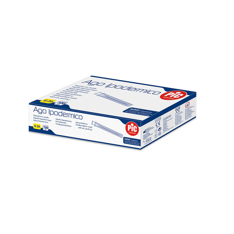 Cumpără Pic Solution, ace de injecție, G20 0.9 mm x 40 mm, 100 bucăți Pic Solution, ace de injecție, G20 0.9 mm x 40 mm, 100 bucăți