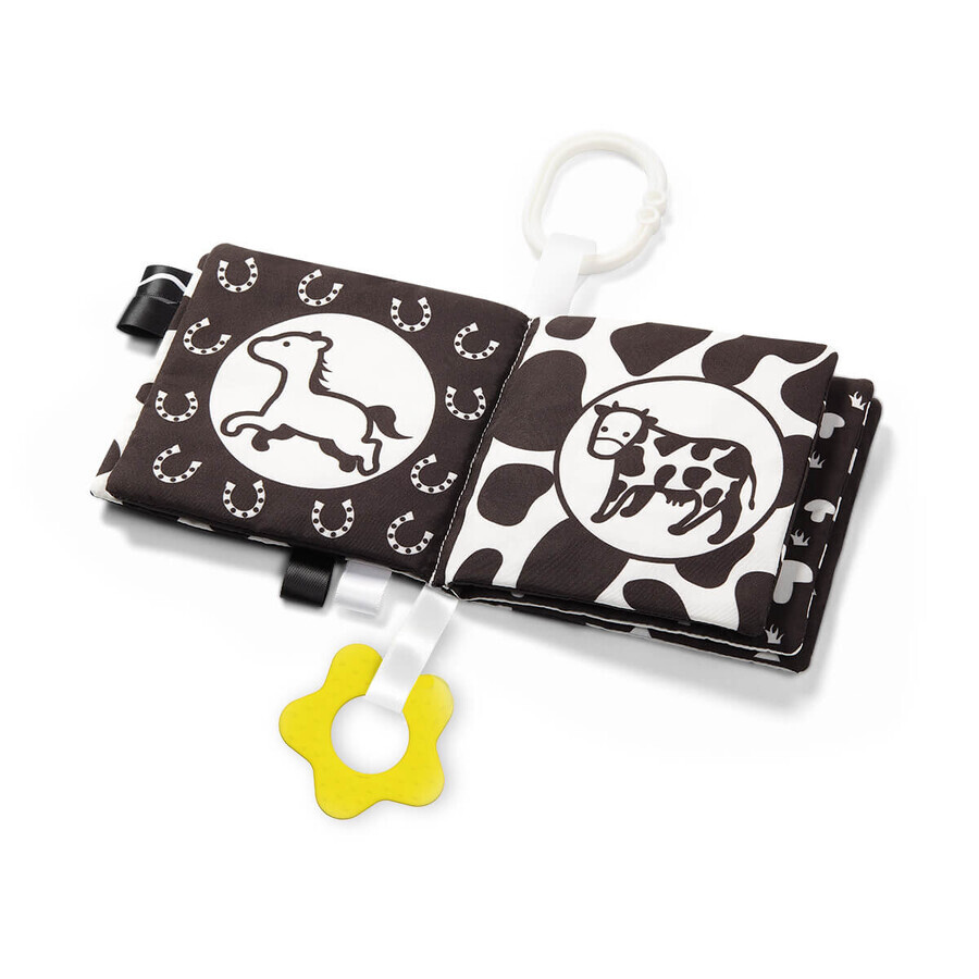 BabyOno, cuaderno sensorial, blanco y negro, desde el nacimiento, 1 unidad