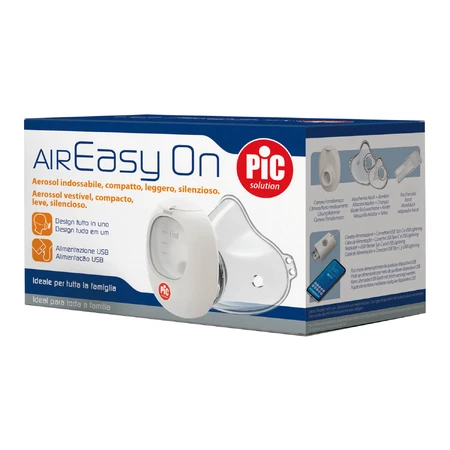 Pic Solution Air Easy On, diaphragm and mesh inhaler for children and adults, portable