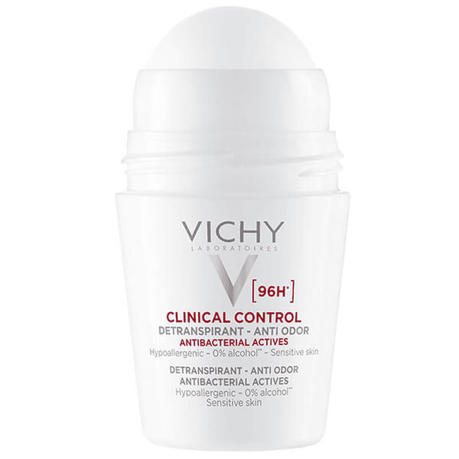 Vichy Clinical Control, roll-on antiperspirant for women, 96-hour protection, 50 ml