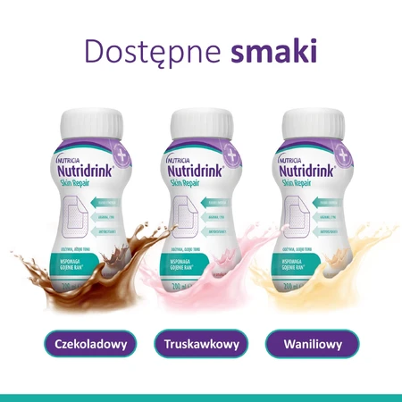 Nutridrink Skin Repair, goût fraise, 4 x 200 ml