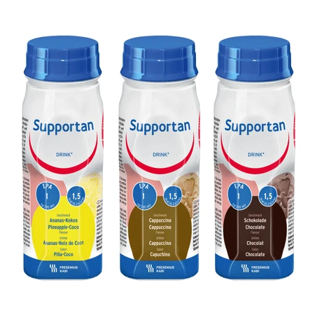 Supportan Bebida nutritiva con sabor a chocolate, 4 x 200 ml, Fresenius Kabi