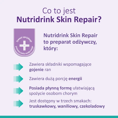 Nutridrink Skin Repair, preparado nutricional, sabor vainilla, 4 x 200 ml