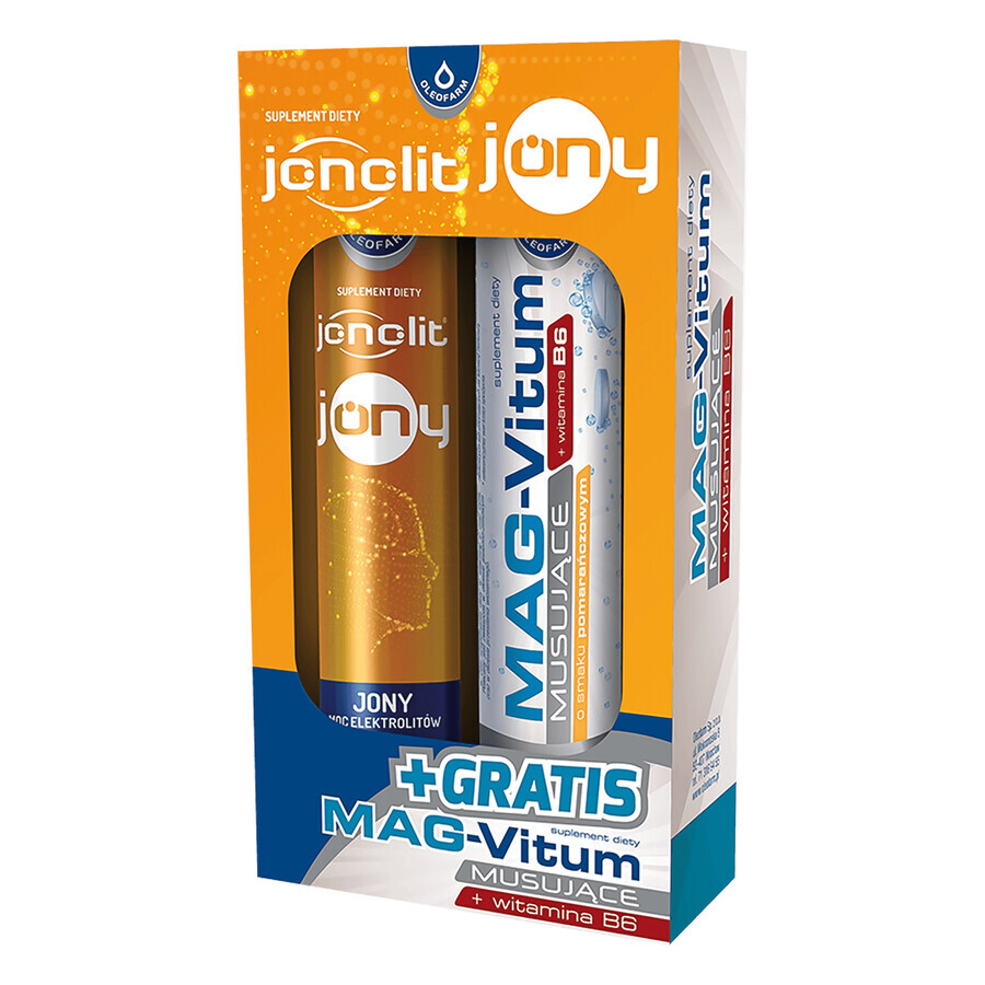 Ionolite Ionen, 20 bruistabletten + Mag-Vitum B6, 20 bruistabletten gratis