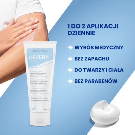 Dexeryl, lindernde Creme für trockene Haut, 250 g