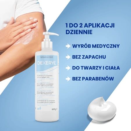 Dexeryl, lindernde Creme für trockene Haut, 250 g