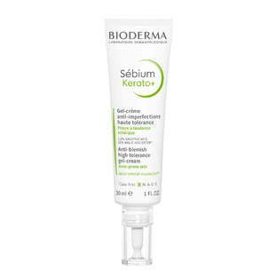 Bioderma Sebium Kerato+, gel-crème tegen onzuiverheden voor de acnegevoelige huid, 30 ml