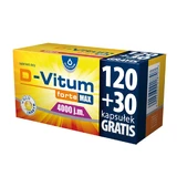 D-Vitum Forte Max 4000 UI, 120 capsules + 30 gratis capsules