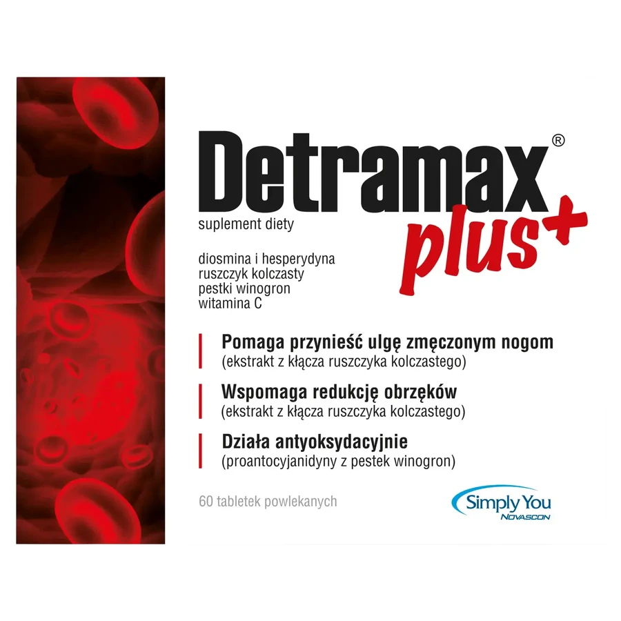 Detramax Plus, 60 film-coated tablets