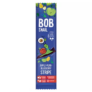 Bob Snail Stripe Fruit Snack, Apfel, Birne, Heidelbeere, 14 g
