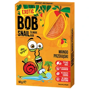 Bob Snail Roll Snack de frutas, mango, 60 g