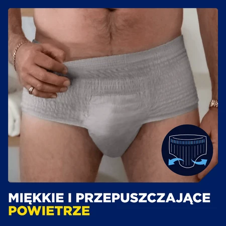 Tena Men Active Fit Pants, braguitas absorbentes para hombre, talla L/XL, 95-130 cm, Normal, 8 piezas