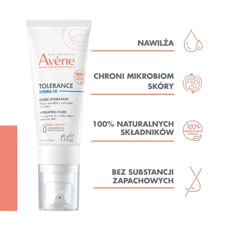 Avene Tolerance Hydra 10, fluido hidratante, 40 ml