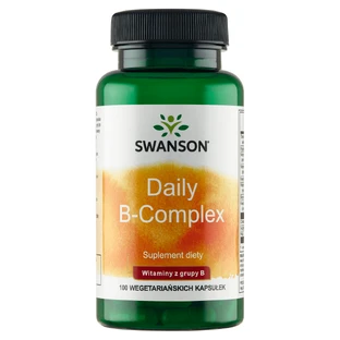 Swanson Daily B-Complex, Vitamin B, 100 vegetarian capsules