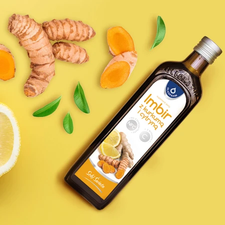 Oleofarm Ingwer mit Kurkuma und Zitrone mit Vitamin C, 490 ml
