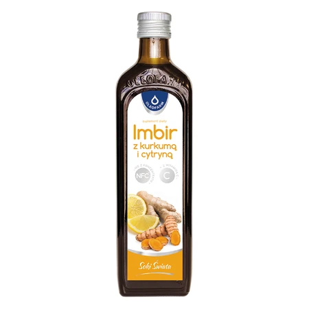 Oleofarm Ingwer mit Kurkuma und Zitrone mit Vitamin C, 490 ml
