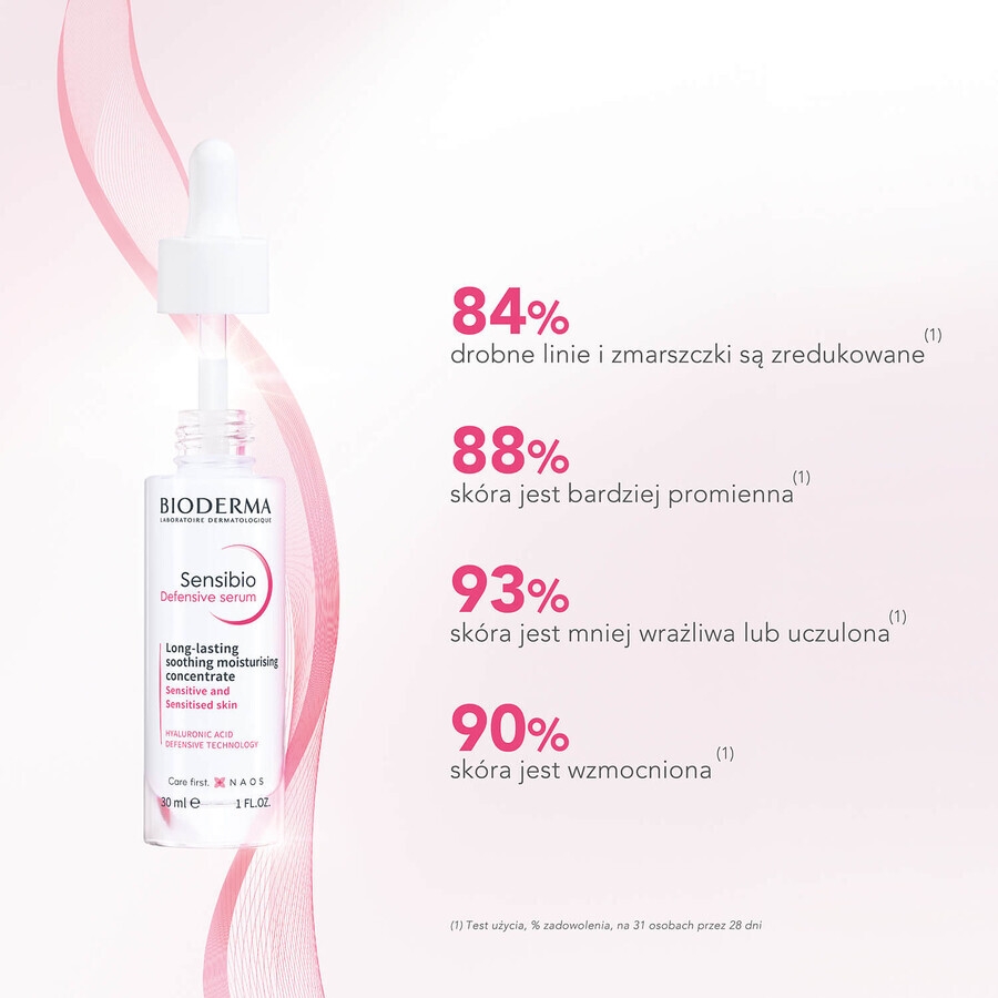 Bioderma Sensibio Defensive, soothing facial moisturizing serum, sensitive skin, 30 ml