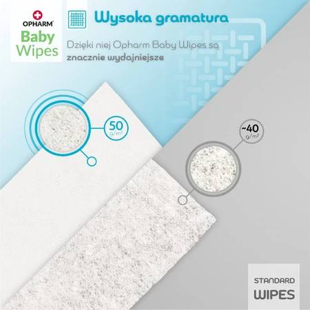 Opharm Baby Wipes, Feuchttücher, 99% Wasser, 64 Stück