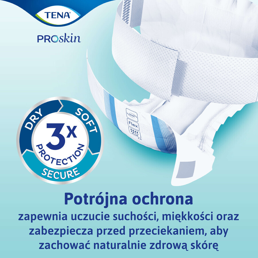 Tena Flex ProSkin, couches, taille M, 71-102 cm, Maxi, 22 unités
